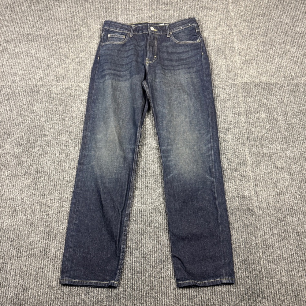 H&M Kids Relaxed Fit Tapered Leg Jeans Dark Wash Blue Size 16 412426